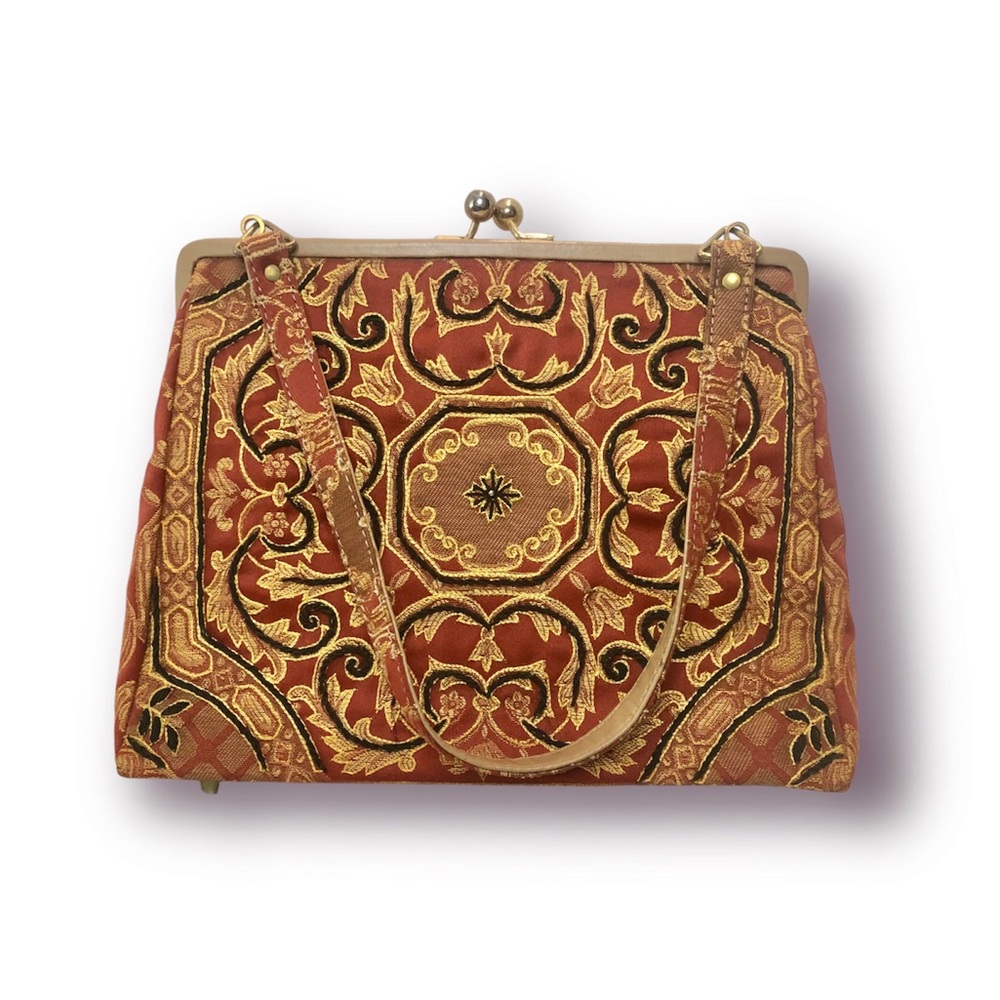 Rare Vintage Embroidery Purse